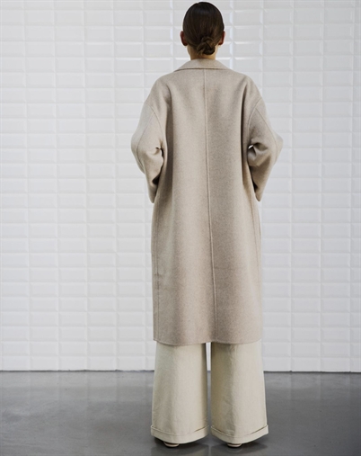 With Black - WBL Celine Spring Coat - Taupe Melange 